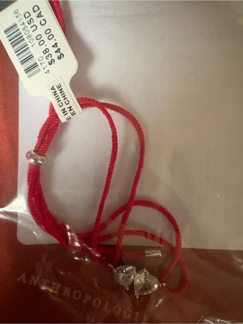 Anthropologie Crystal Cord Bracelet - Picture 2 of 3